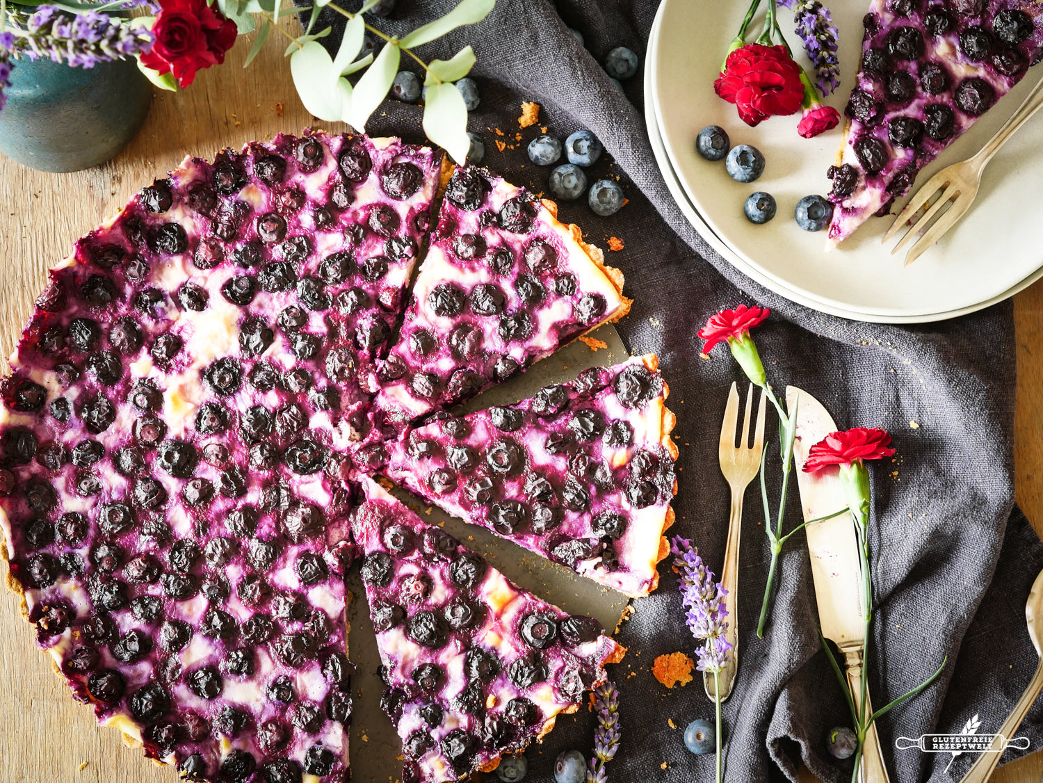 Glutenfreie Heidelbeertarte | Ruut