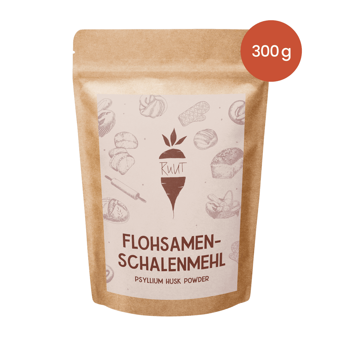 Indische Flohsamenschalenmehl gemahlen von Ruut