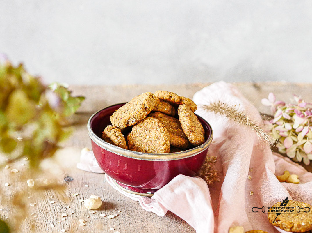 Gesunde Frühstückskekse - vegan und zuckerfrei