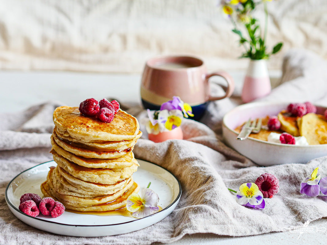 Gesunde Protein-Pancakes ohne Zucker – schnell & einfach aus der Waffelbackmischung