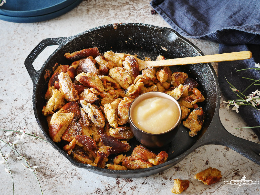 Glutenfreier Kaiserschmarrn, locker und fluffig