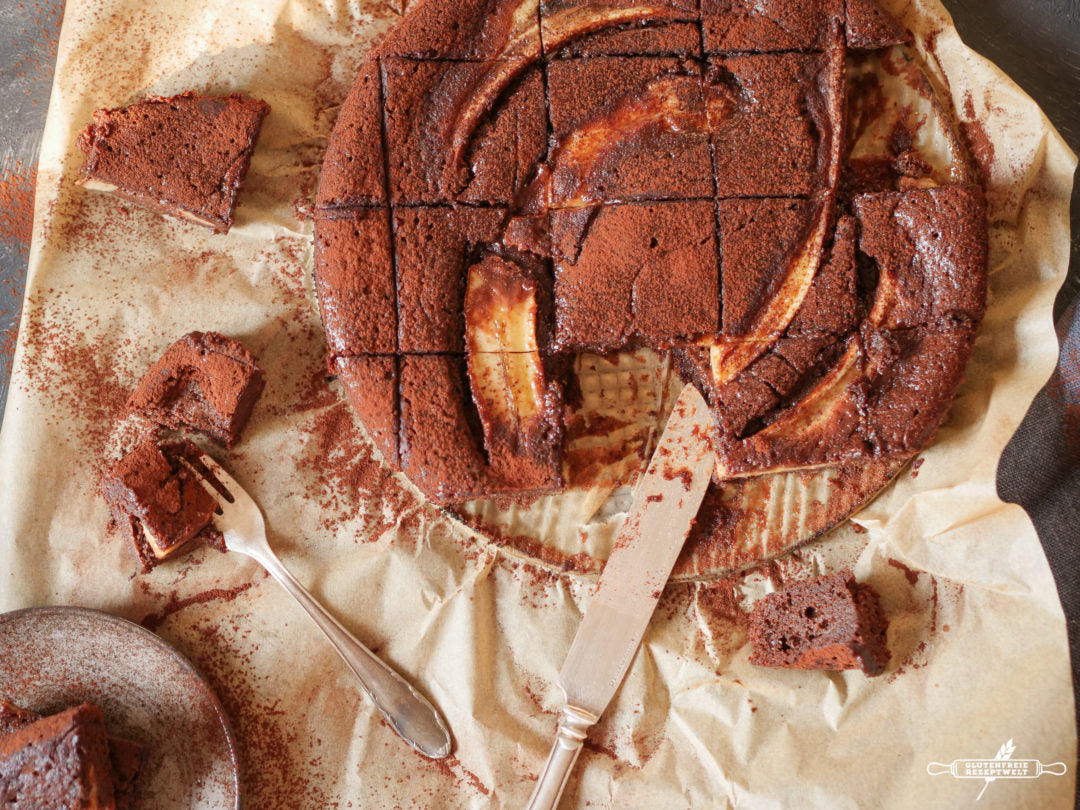 Saftige Schoko-Bananen Brownies