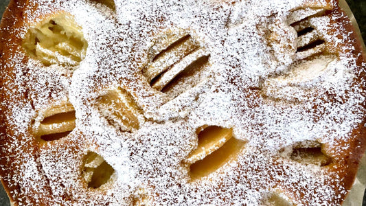 Versunkener Apfelkuchen, glutenfrei