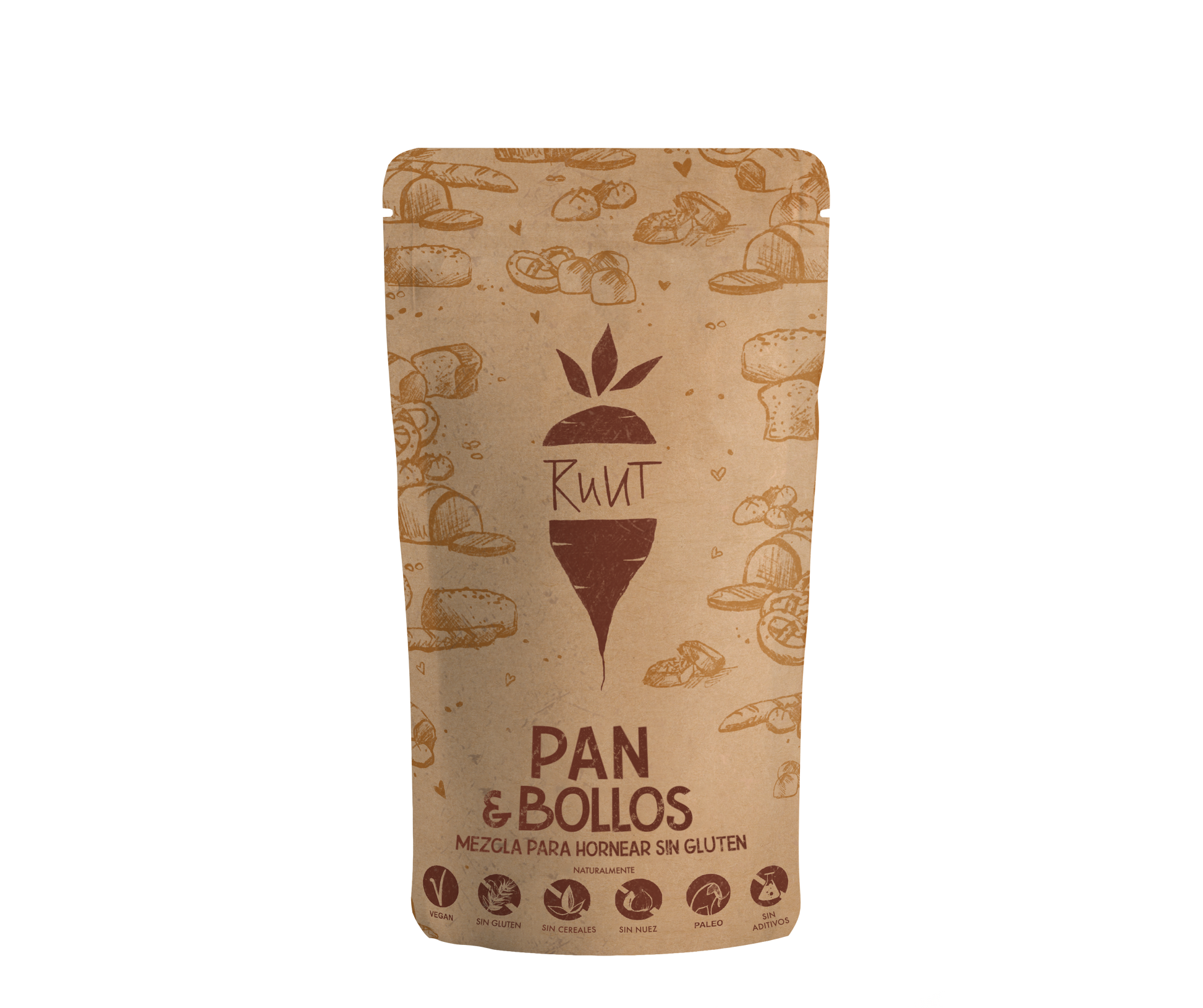 Mezcla para pan y panecillos sin gluten con harina de yuca