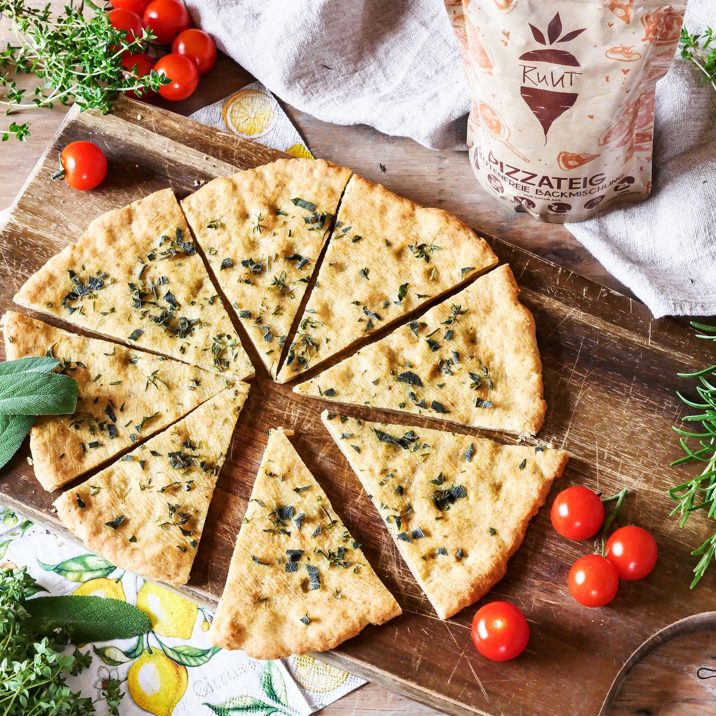 Pizza Backmischung glutenfrei, 900g