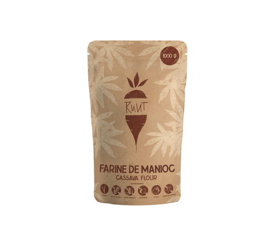 La farine de manioc, une alternative sans gluten à la farine, désormais disponible sur Ruut.de